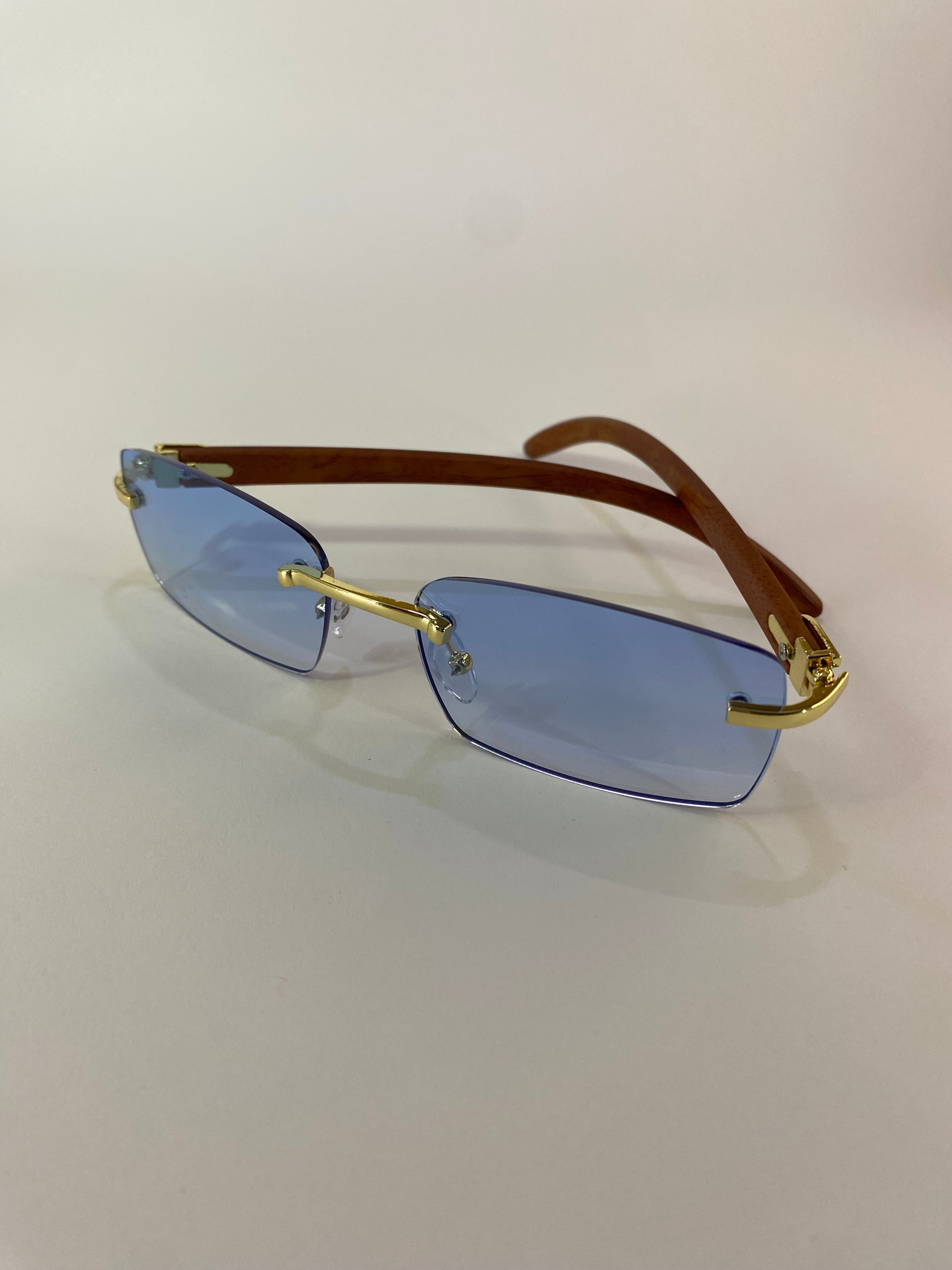 Rhodese Azure Gold Frame