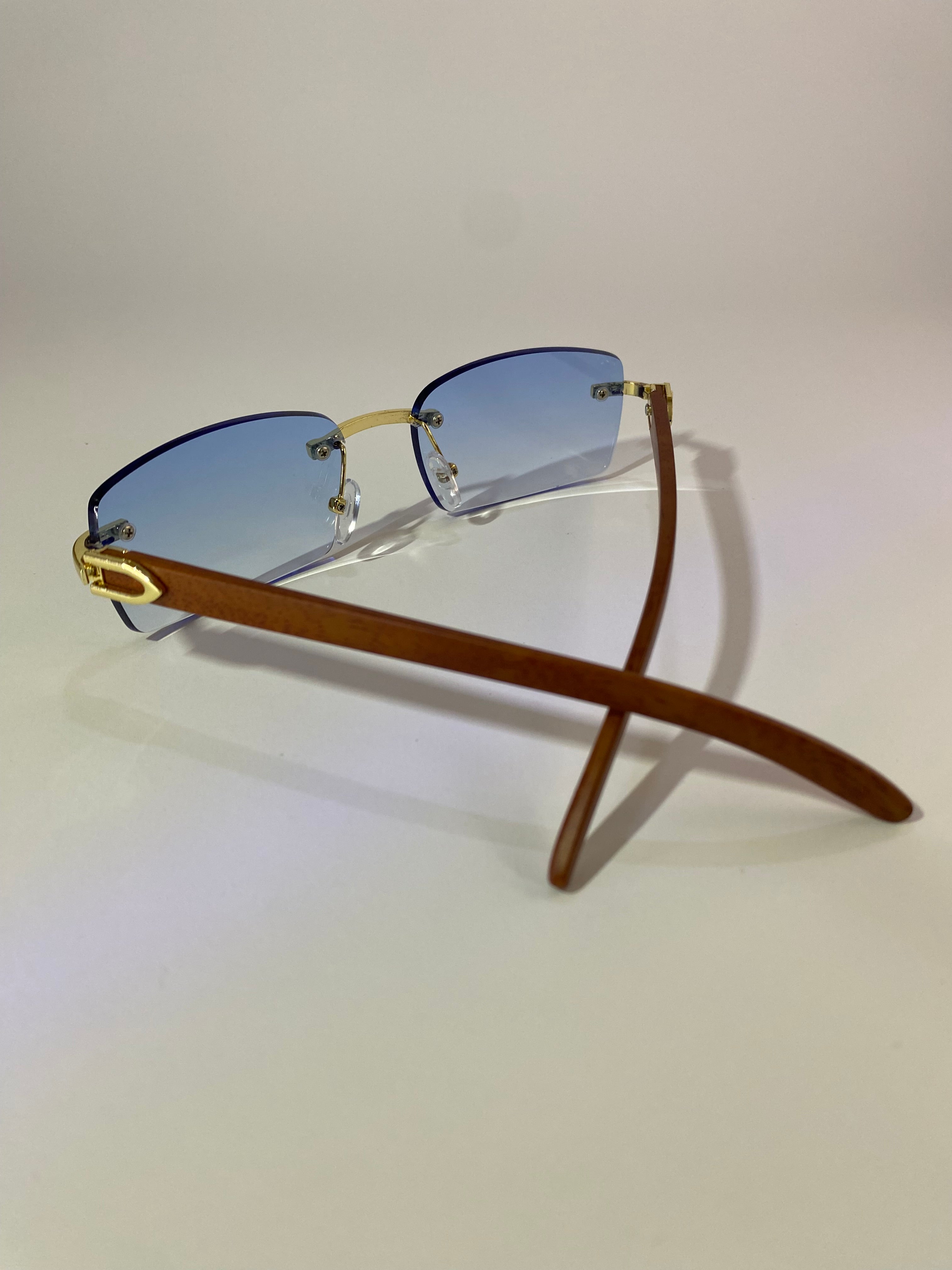 Rhodese Azure Gold Frame