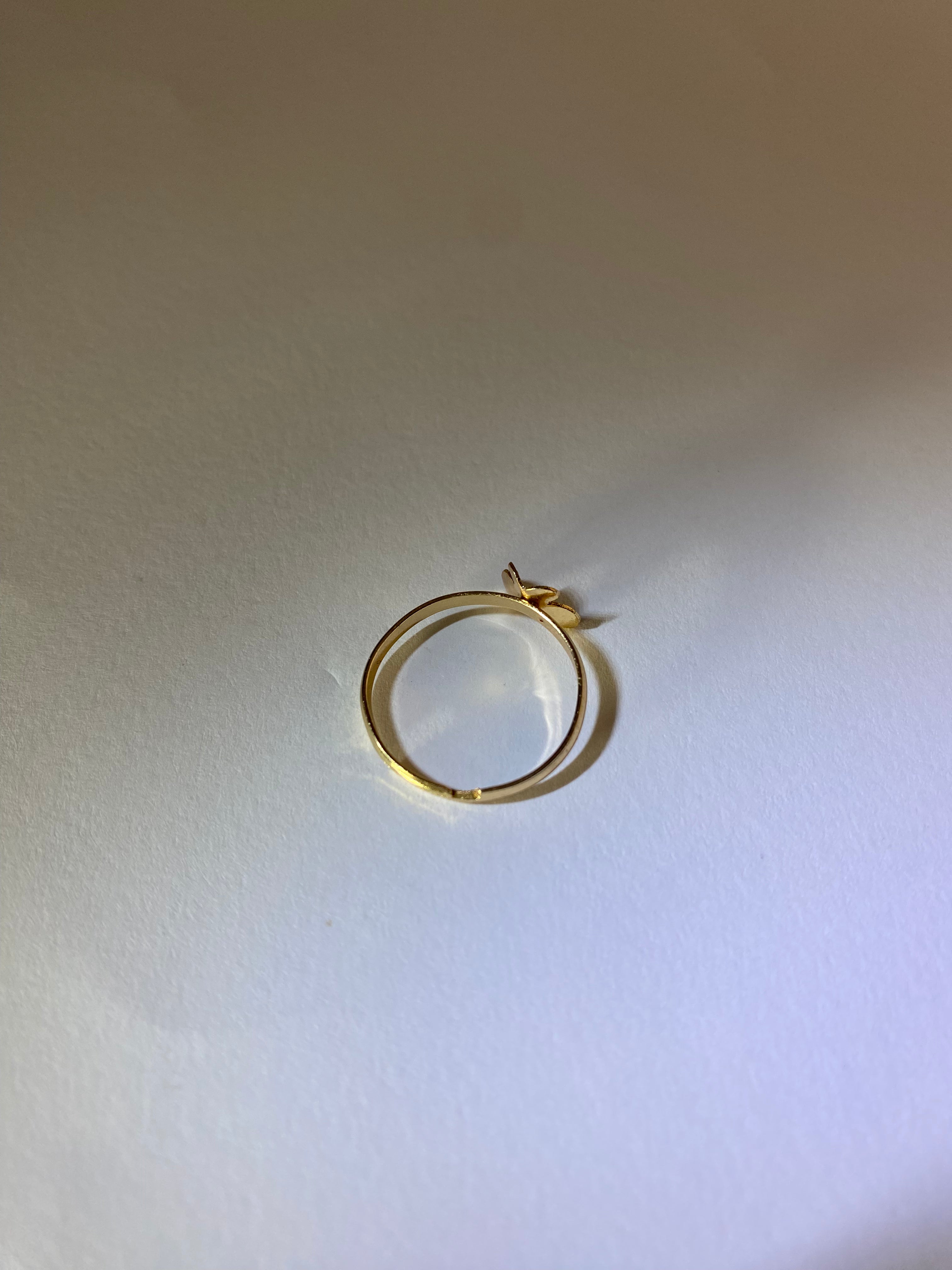 Rhodese Clover Gold Ring