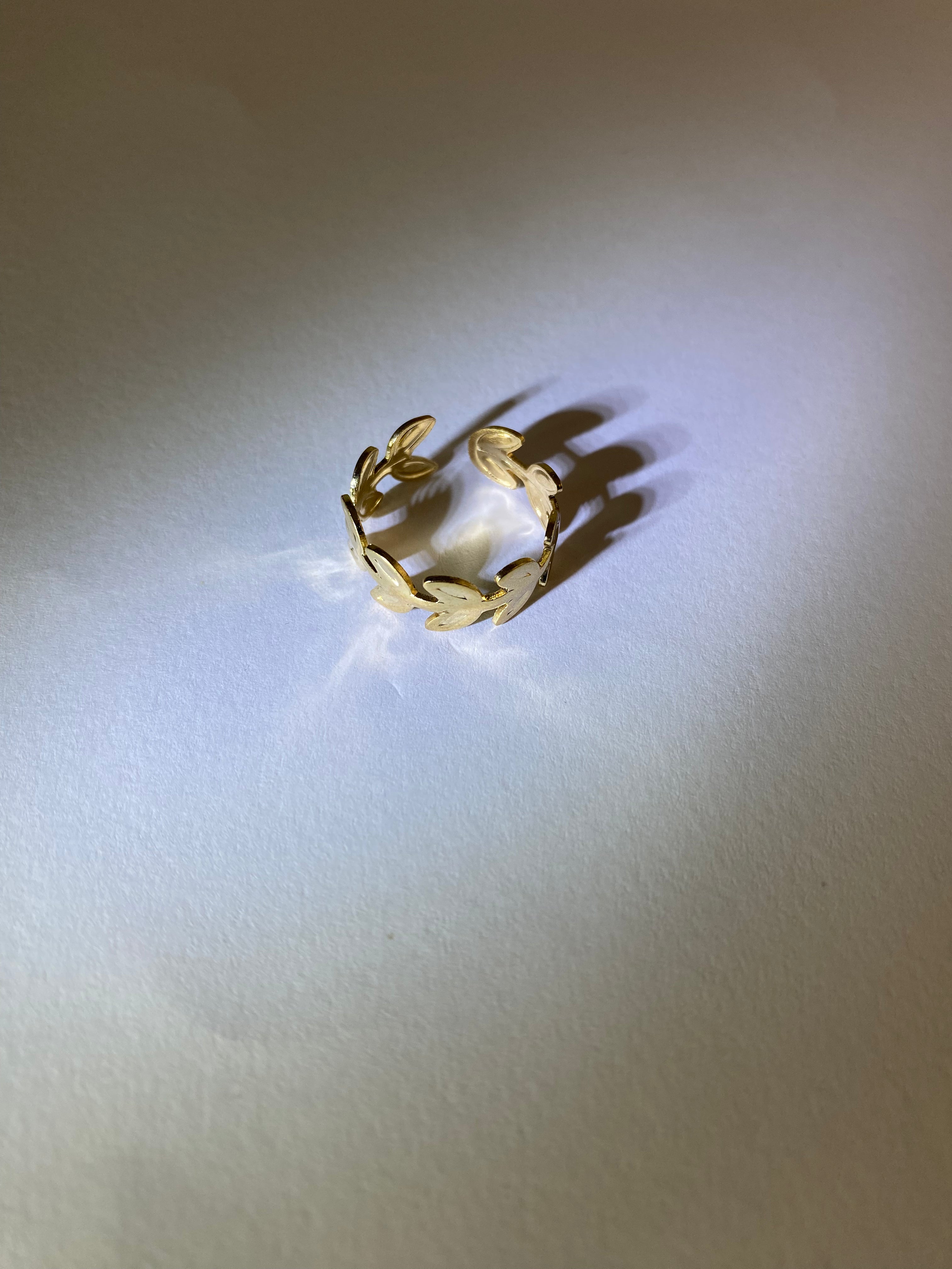 Rhodese Olive Gold Ring