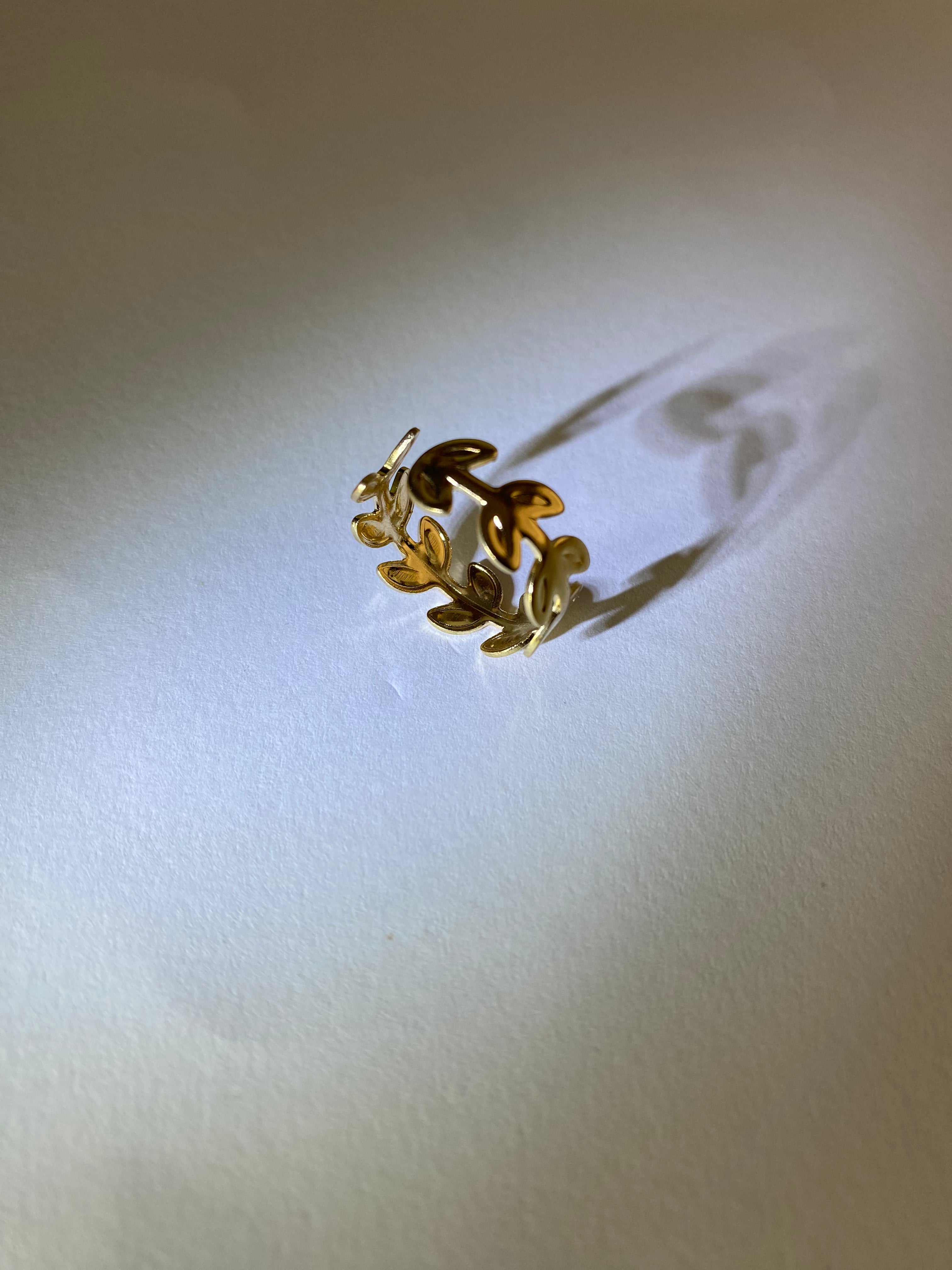 Rhodese Olive Gold Ring