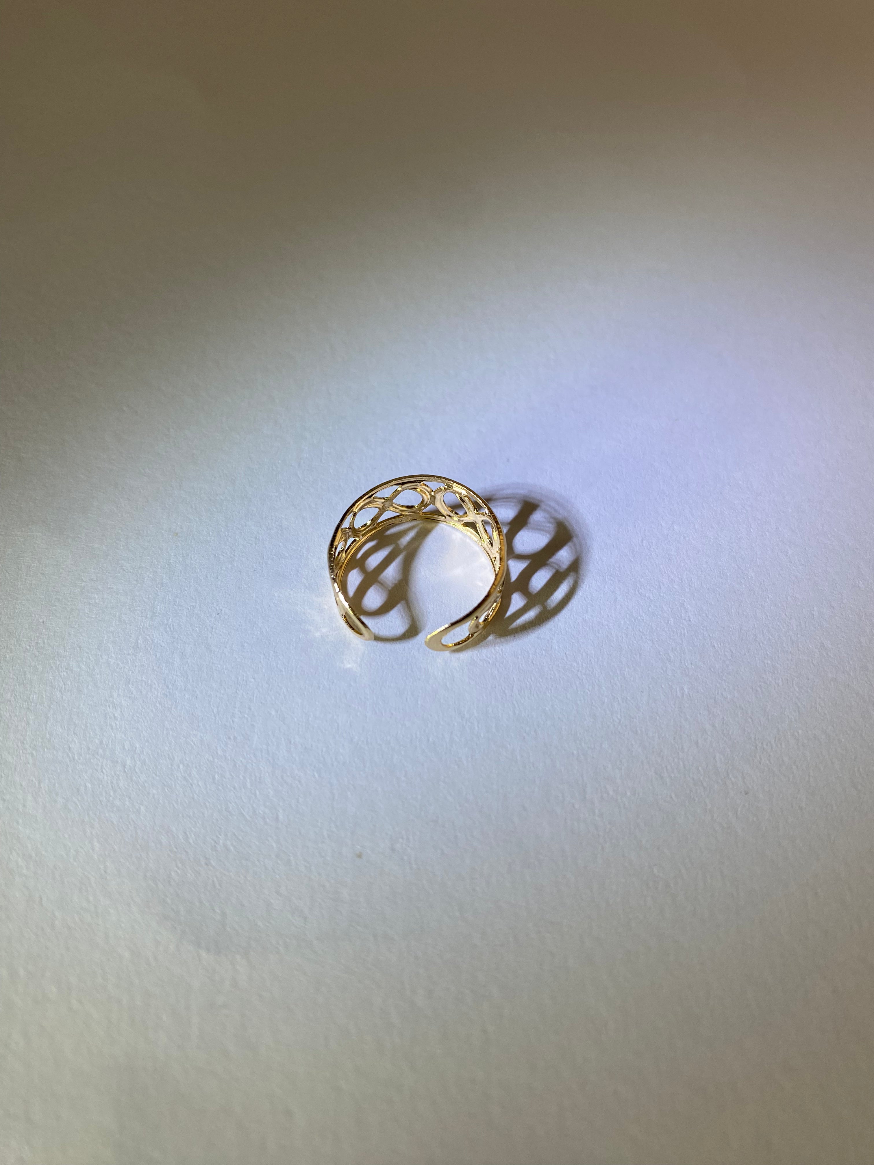 Rhodese Royal Link Gold Ring