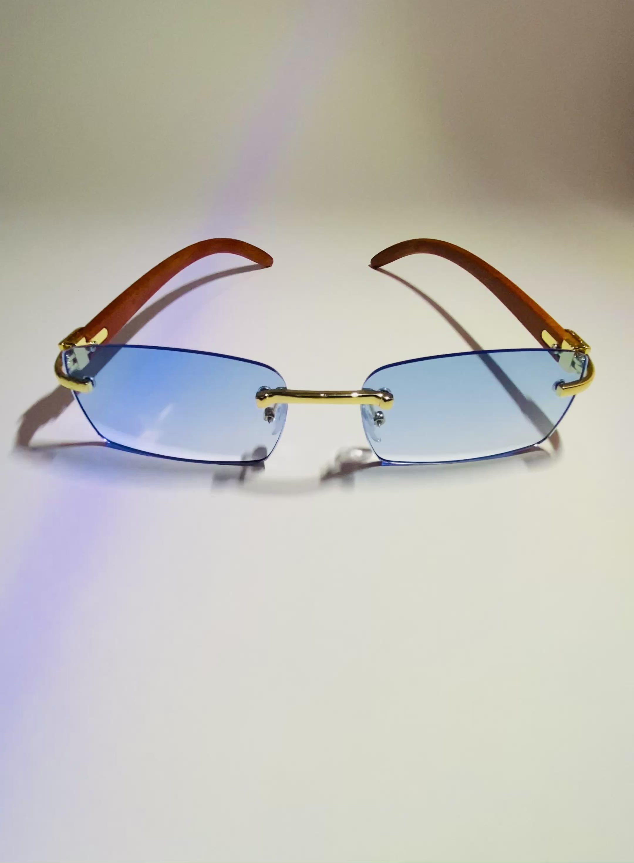 Rhodese Azure Gold Frame