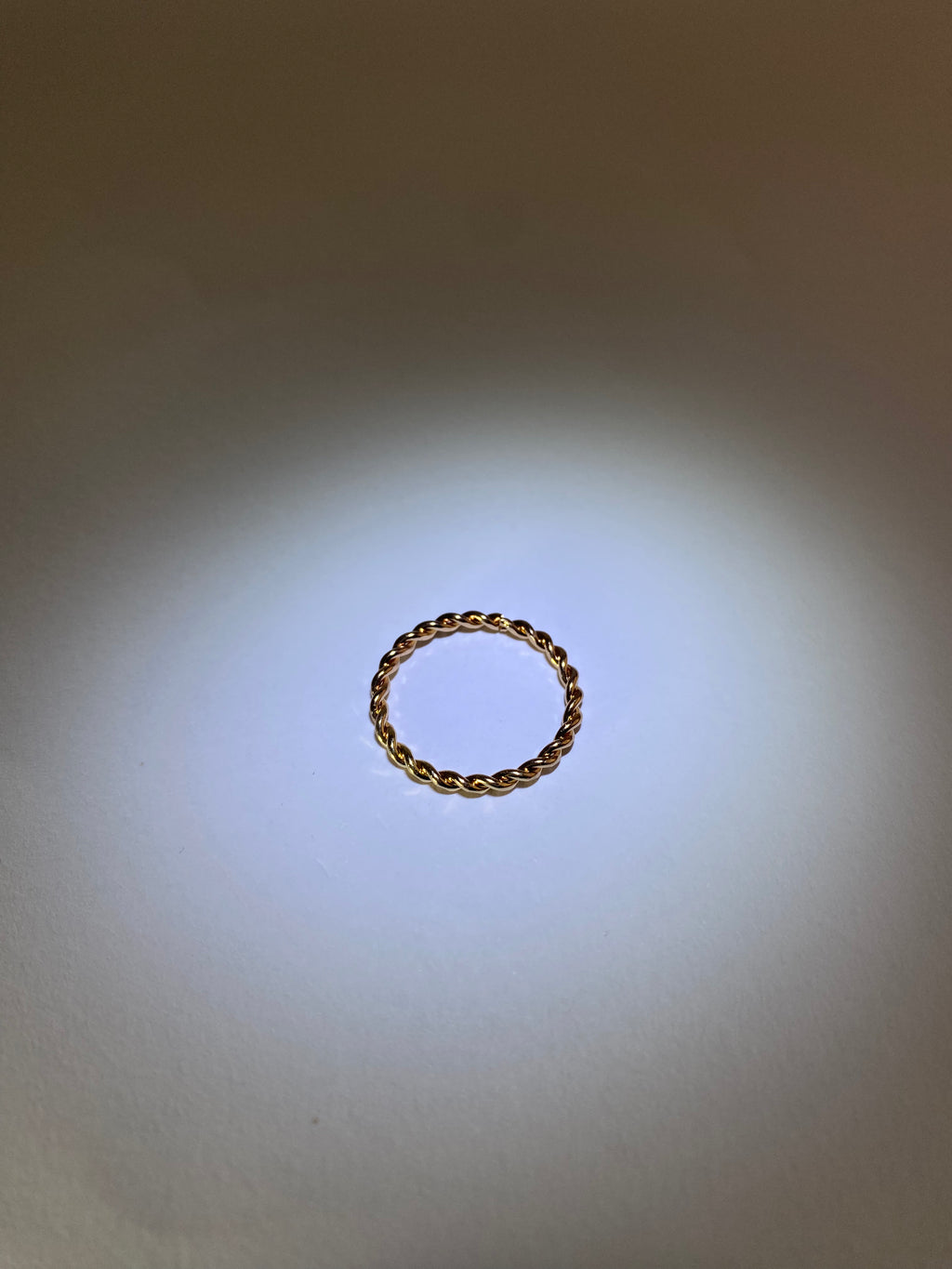 Rhodese Sphere Gold Ring