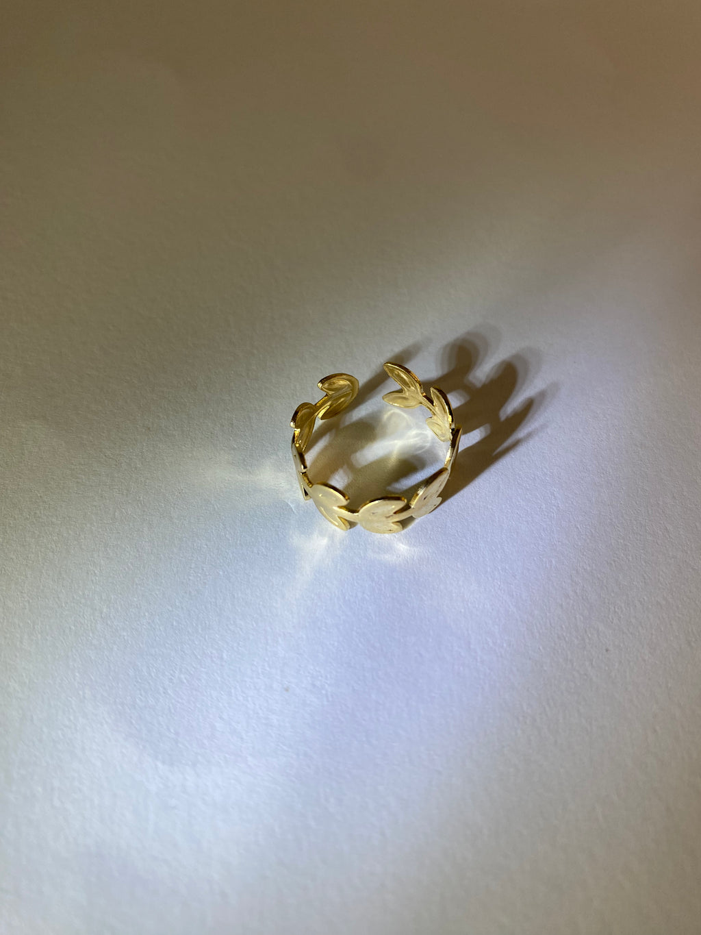 Rhodese Olive Gold Ring