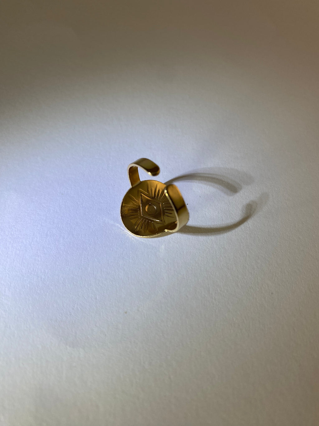 Rhodese Eye Gold Ring